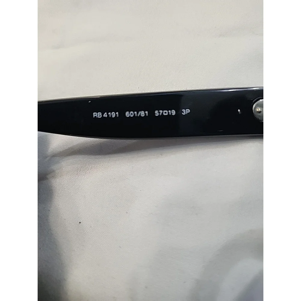 Ray Ban Italy RB 4191 601/81 57-19 3P Black Plastic Sunglasses‎ Frame Only